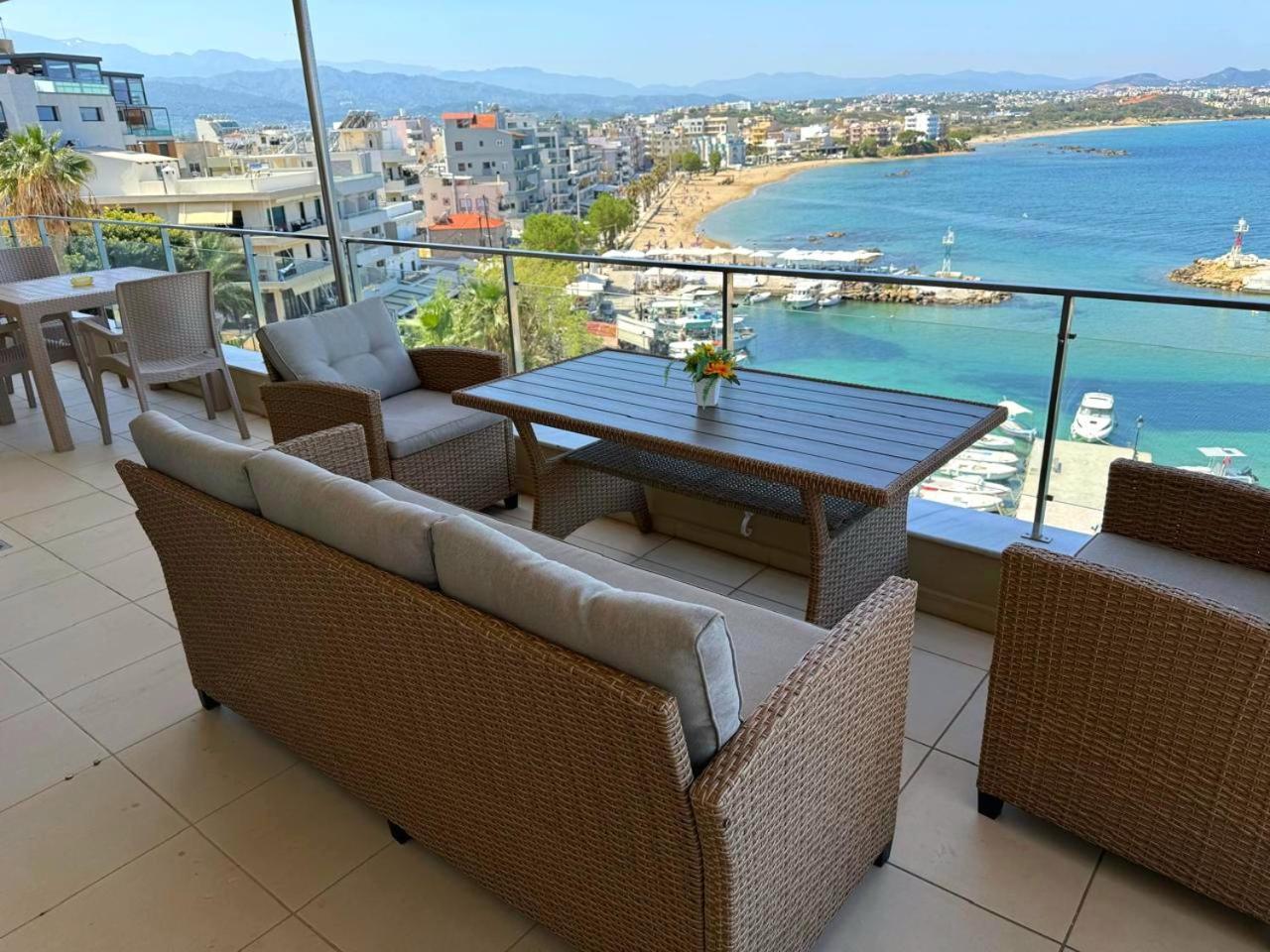 Ferienwohnung Panoramic Sea View Chania  Exterior foto